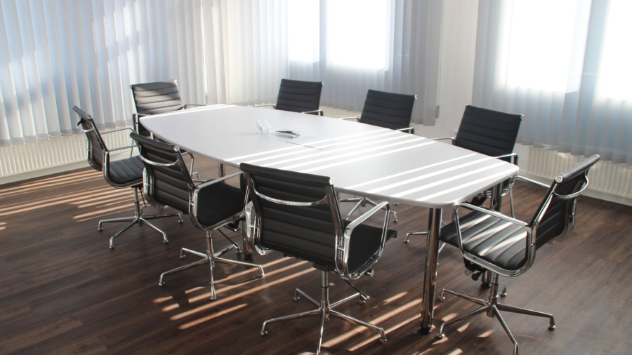 white wooden table with chairs set
